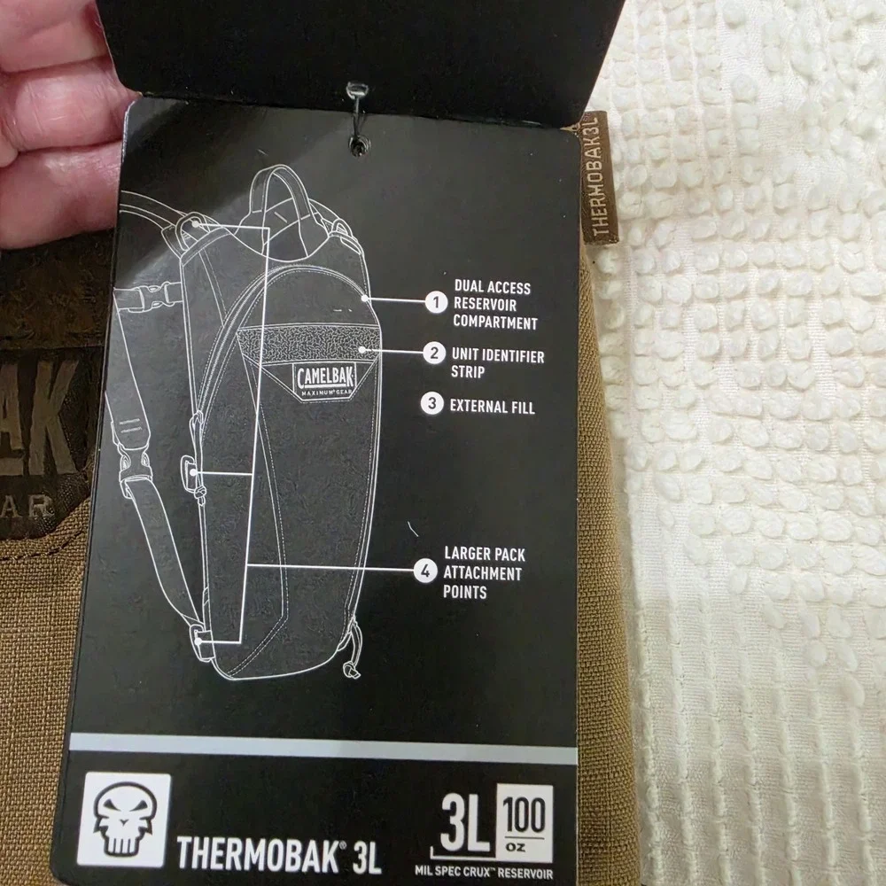 CamelBak ThermoBak 3L Hydration Pack NEW Lifetime Guarantee Tan